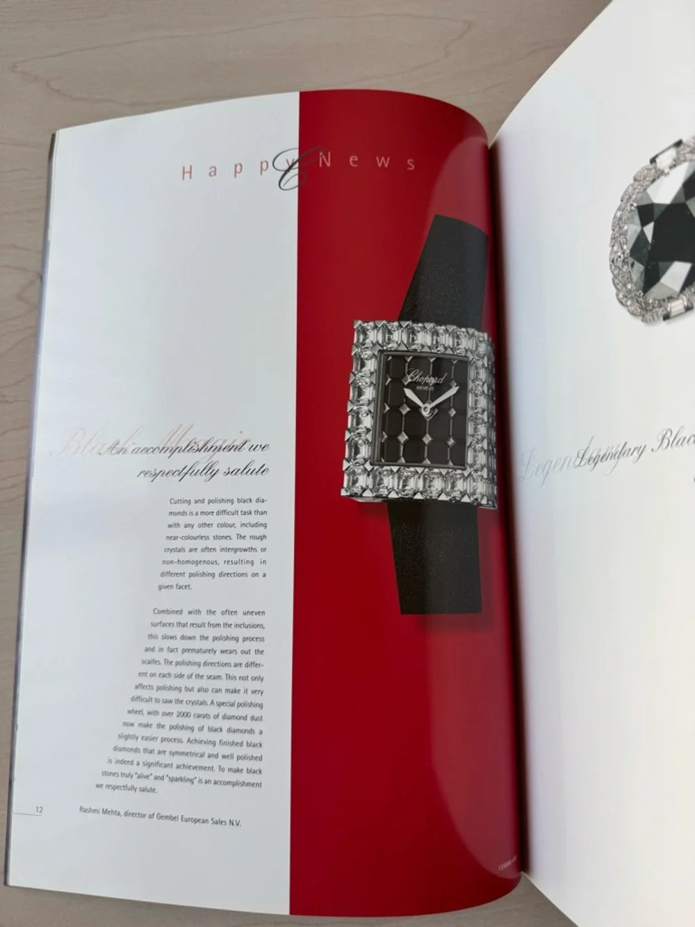 CHOPARD Collection Happy News #10 Vintage Rare Catalog Magazine Book 1999-2000